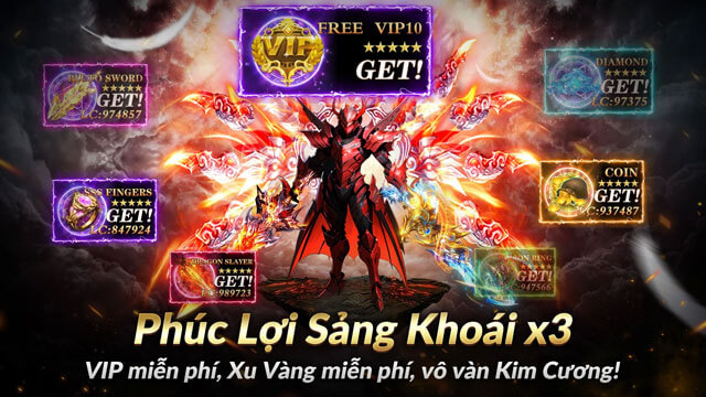 Phúc lợi sảng khoái, VIP miễn phí, Xu vàng miễn phí