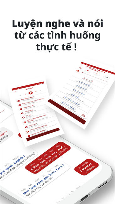 Luyện nghe nói từ các tình huống