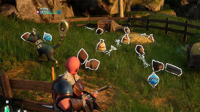 Vixy trong trang trại sẽ đào ra Pal Sphere, Arrow và Tiền