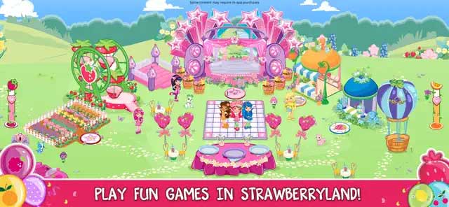 Chơi các trò chơi thú vị trong Strawberryland 