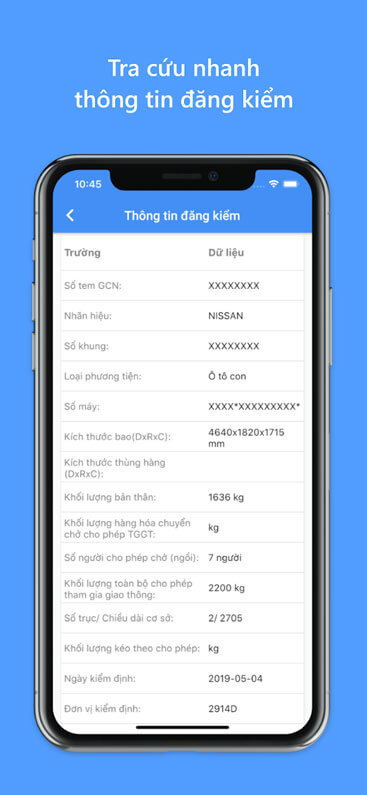 Tra cứu phương tiện nhanh