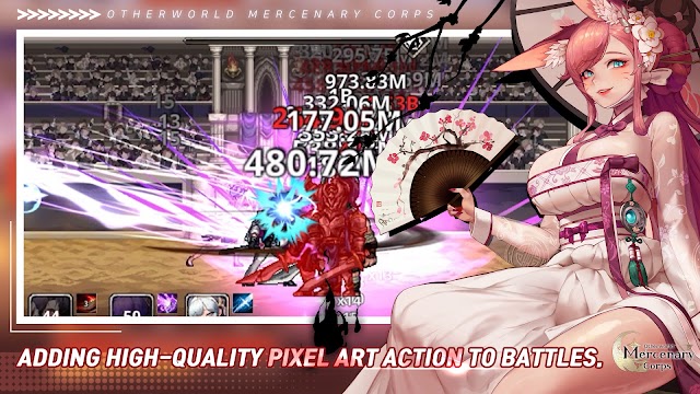 Thưởng thức nghệ thuật pixel chất lượng cao trong các trận chiến hành động của game Icon Otherworld Mercenary Corps