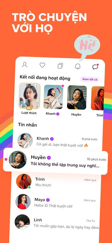 Thoải mái trò chuyện