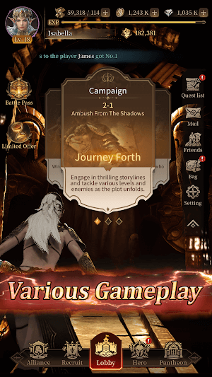 Kingdom Civil War có game play đa dạng