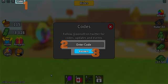 Các bước đổi code Slide Down A Hill Roblox