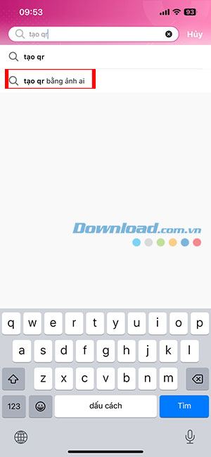 tao QR bang anh AI tren Momo 3*457472