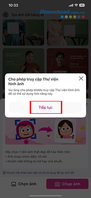 tao QR bang anh AI tren Momo 8*457478