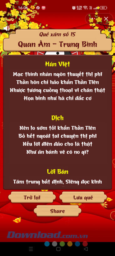 Kết quả que xăm