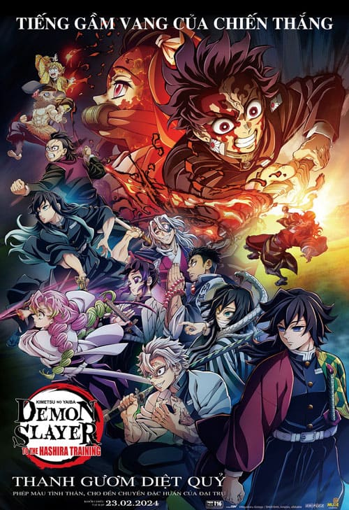 Poster phim Thanh Gươm Diệt Quỷ: Phép Màu Tình Thân, Cho Đến Chuyến Đặc Huấn Của Đại Trụ