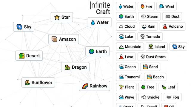 Khám phá thế giới sáng tạo vô tận với Infinite Craft, trò chơi sandbox đầy thú vị và gây nghiện. https://st.download.com.vn/data/image/2024/02/15/Infinite-Craft-1.jpg