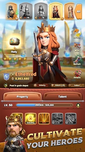 Tùy chỉnh và phát triển các anh hùng 