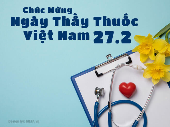 Thiệp chúc ngày 27/2 - Thầy Thuốc Việt Nam