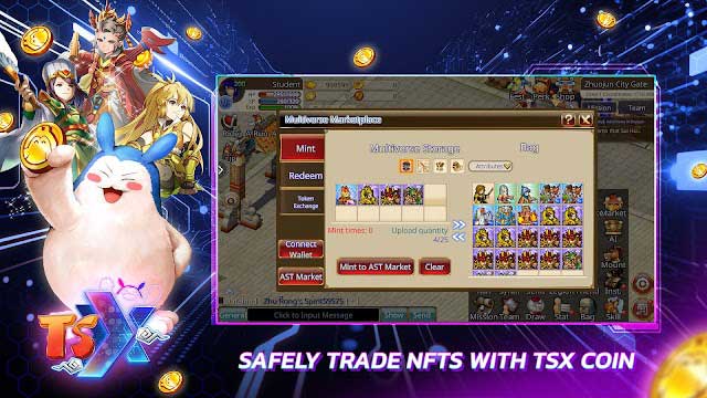 TSX by Astronize là một game block chain dựa theo game nhập vai theo lượt TS Online