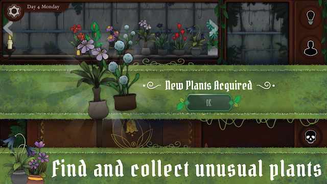 Tìm và thu thập các loài cây lạ trong Strange Horticulture