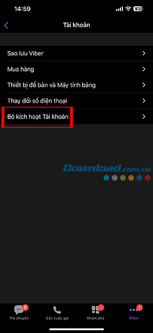 cach xoa tai khoan Viber 3*459387