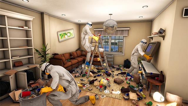 Dọn dẹp nhà cùng đồng đội cực kỳ chuyên nghiệp trong game Emergency Cleanup Co