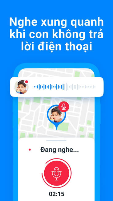 Nghe xung quanh khi con không nghe điện thoại