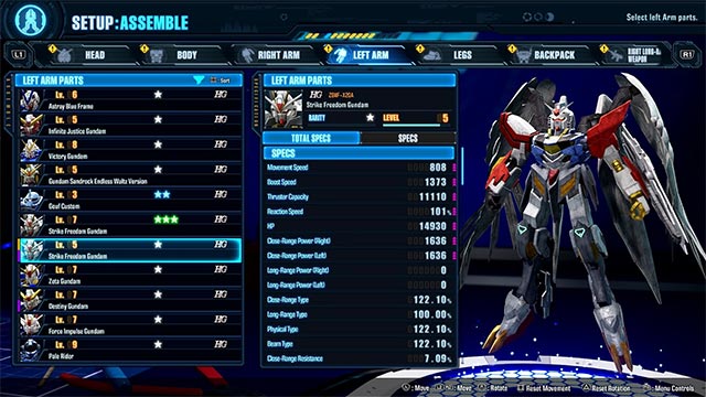 Lắp ráp và tùy chỉnh rô bốt Gunpla tối thượng trong game Gundam Breaker 4
