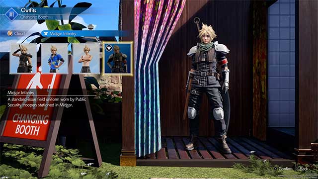 Các Changing Booth là nơi bạn có thể thay đổi trang phục