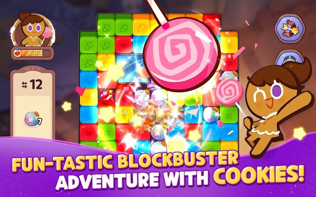 Chinh phục các màn đố phá gạch match-3 cùng bánh quy trong game CookieRun: Witch’s Castle