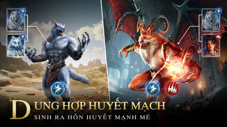 Dung hợp huyết mạch - Sinh ra hỗ huyết mạnh mẽ