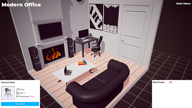 Sắp xếp đồ đạc và trang trí cho 60 căn phòng khác nhau trong game Cozy Designer