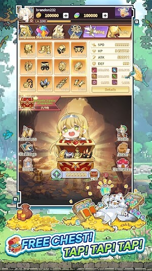 Rất nhiều rương báu đang chờ bạn mở trong game Call to Adventure Magic Chest 