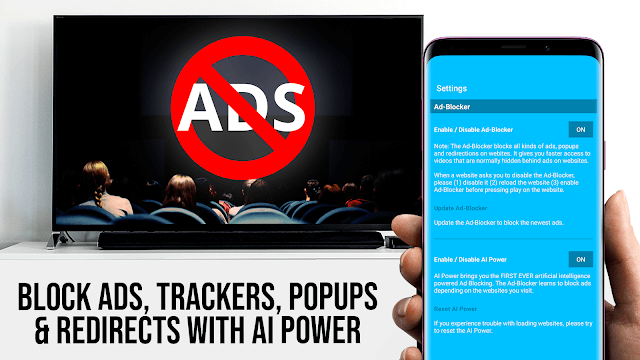 Chặn quảng cáo, theo dõi, pop-up và các chuyển hướng bằng sức mạnh AI