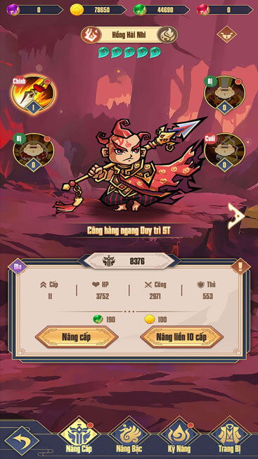 Nâng cấp tướng