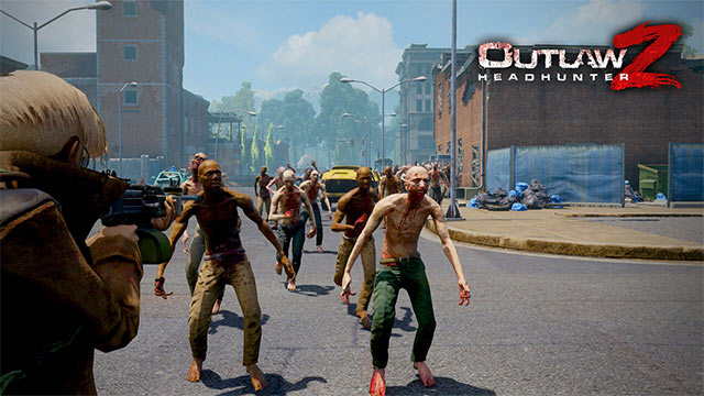 Lối chơi của  OutlawZ: Headhunter pha trộn giữa bắn súng sinh tồn với cướp bóc và tiêu diệt zombie