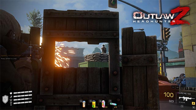 Thực hiện các nhiệm vụ từ NPC để mở khóa trang phục, skin độc quyền trong  OutlawZ Headhunter