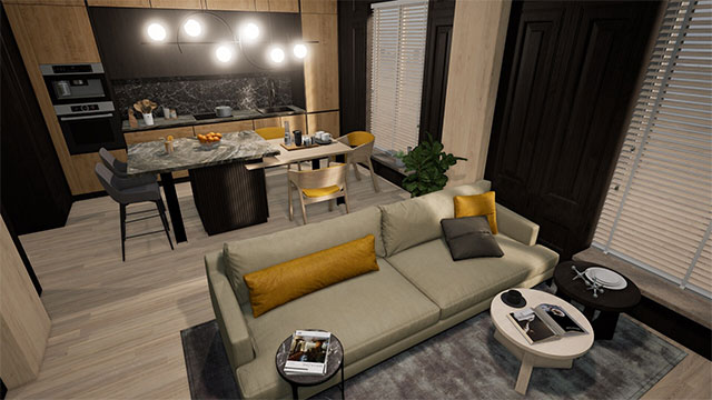Thiết kế nội thất sáng tạo và đa phong cách trong game giả lập Interior Designer 