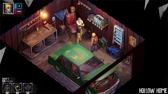 Khám phá thành phố, kết bạn và học cách sinh tồn trong chiến tranh với Hollow Home game