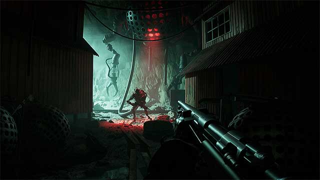 Khám phá, tìm vật phẩm và chiến đấu với quái vật AI đáng sợ