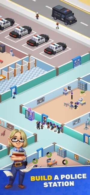 Xây dựng đồn cảnh sát của bạn trong game Police Department Tycoon