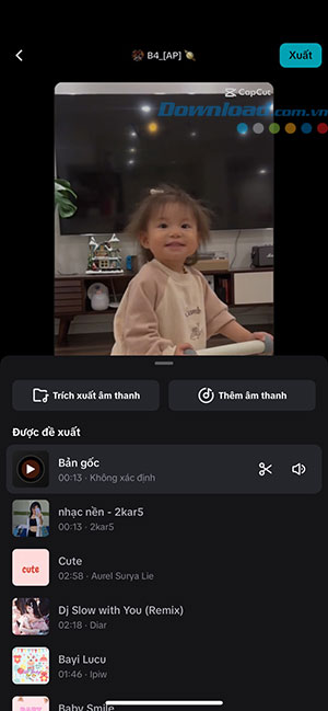 cach tao video voi AutoCut tren CapCut 5*463916