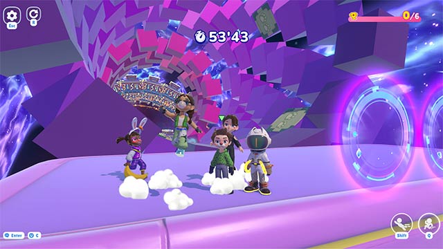 Chơi rất nhiều mini-game vui như đua xe, chạy parkour... trong Club Koala game