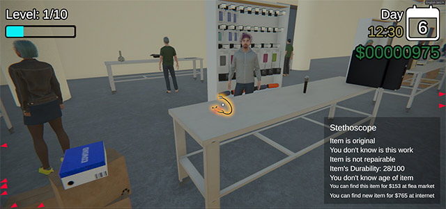 Mua bán và trao đổi hàng hóa ở chợ giời trong game mô phỏng Flea Market Simulator 2024