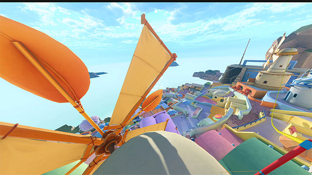 Tương tác với môi trường VR trong khi chạy, nhảy và vượt qua những rào cản để chiến thắng