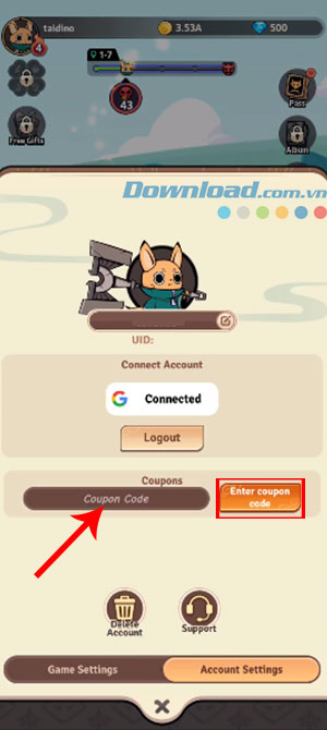 code Tailed Demon Slayer RISE 4*464225