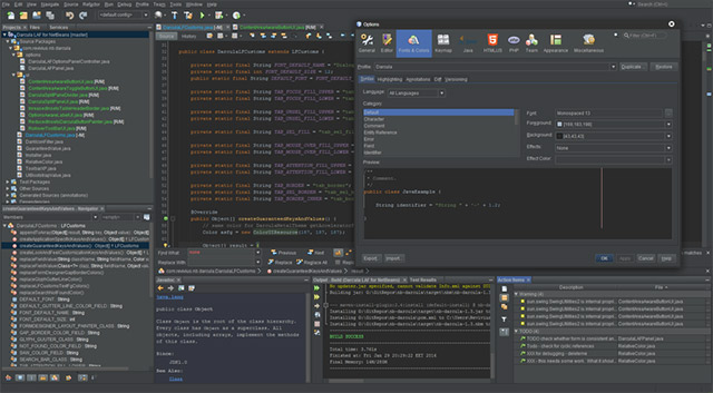 Giao diện phần mềm lập trình mã nguồn mở Apache NetBeans