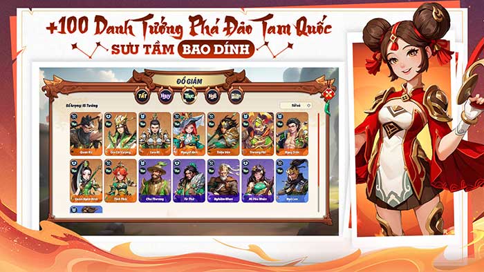 Thu thập hơn 100 danh tướng lừng lẫy Tam Quốc trong 3Q Chiến Chiến Chiến