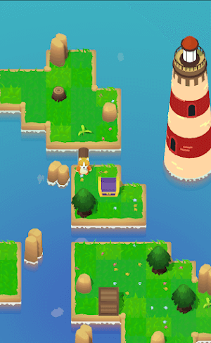 Push the Wood Pet Island đưa bạn đến hòn đảo của các loài động vật
