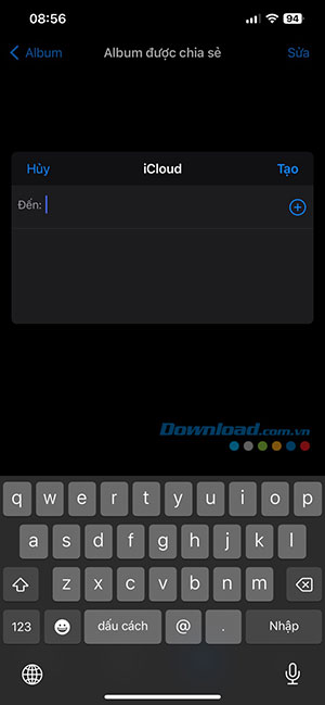 cach tao album duoc chia se tren iPhone 12*466090