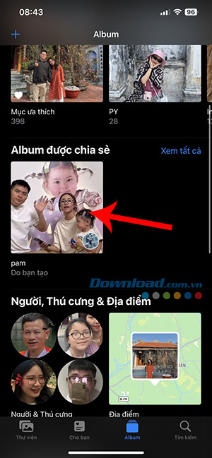 cach tao album duoc chia se tren iPhone 7*466085
