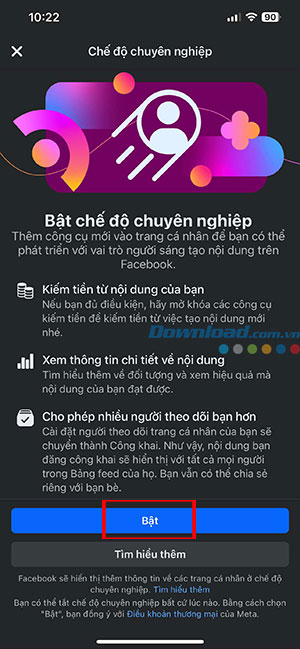 cach bat che do chuyen nghiep tren Facebook 4*466291