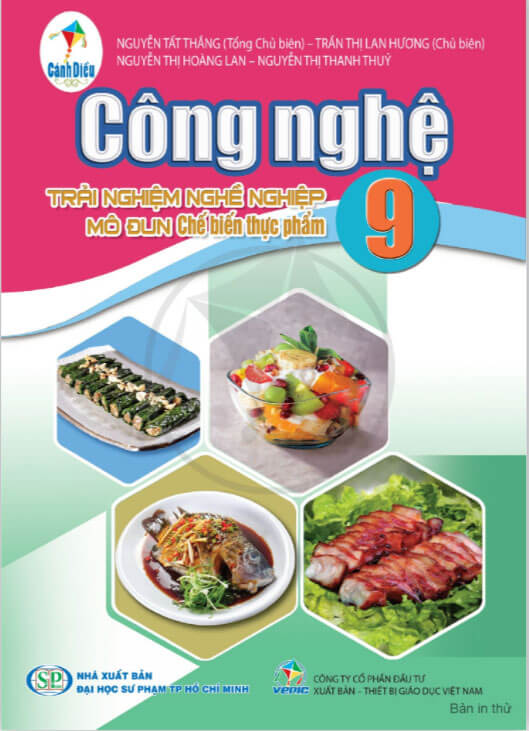 Sách Giáo Khoa Công Nghệ 9 - Trải Nghiệm Nghề Nghiệp Mô Đun Chế Biến Thực Phẩm Cánh Diều