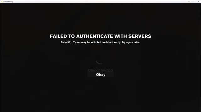 Content Warning sẽ tự động tắt sau khi bạn nhấn nút "Okay"