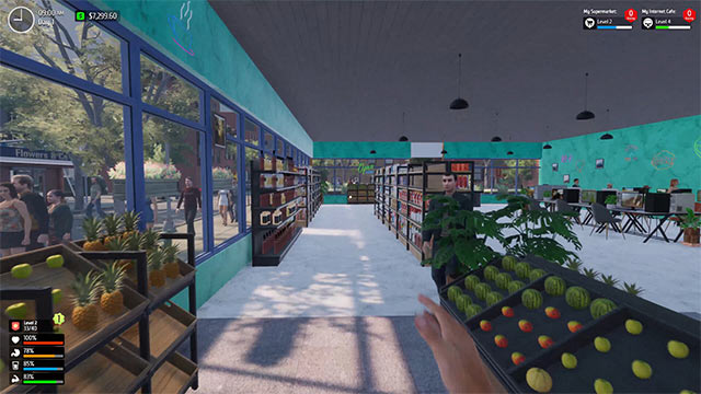 Quản lý quán net và siêu thị 2 trong 1 với game mô phỏng Internet Cafe & Supermarket Simulator 2024