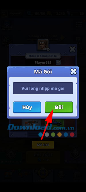 Hướng dẫn nhập code game Zombie Waves